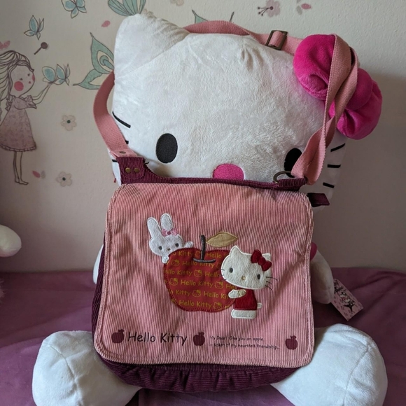 hello kitty 2007 curduroy tote purse / bag